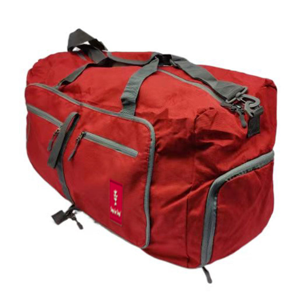 Step-by-Step Large Red Travel Bag