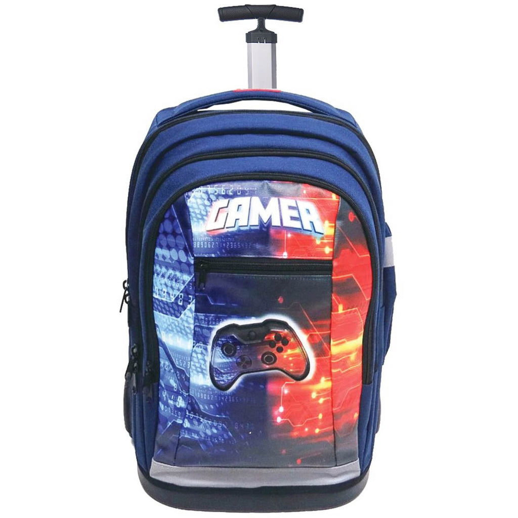 Gamer Rolling School Bag for Boys