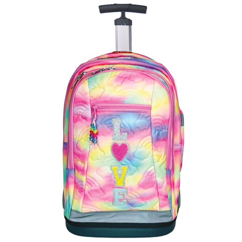 LOVE Rolling School Bag for Girls