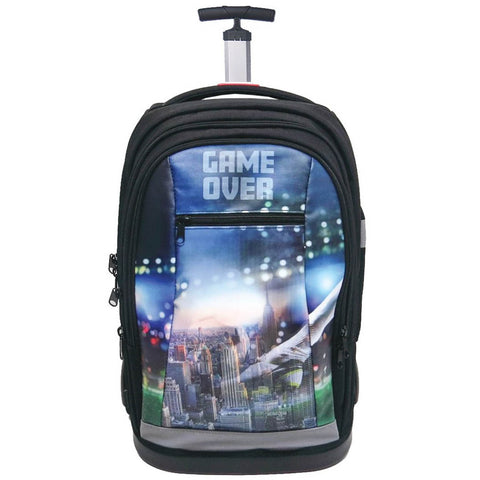 Game-Over Rolling School Bag for Boys