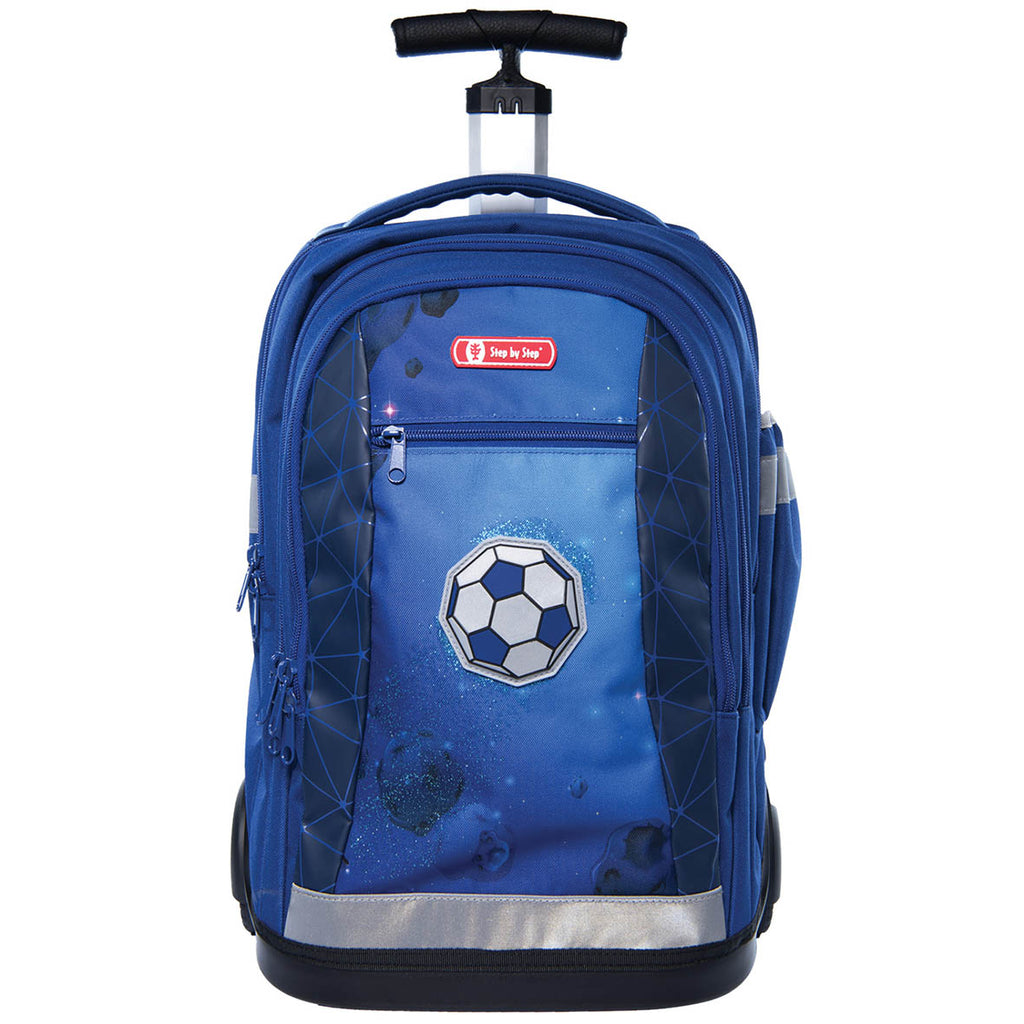 Soccer Rolling School Bag for Boys